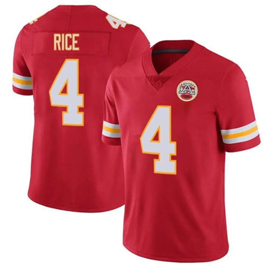 Mens Kansas City 4 Rashee Rice 32 Nick Bolton 38 L'Jarius Sneed Stitched American Football Jersey Game Limited Jerseys Red White