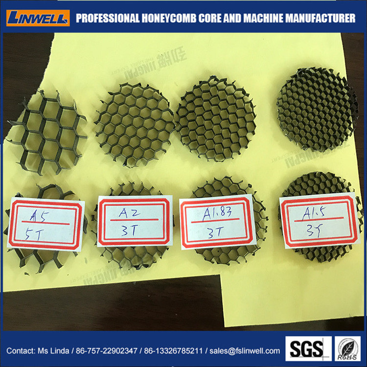 Aluminum honeycomb hex louver use in light industry with Linwell aluminum honeycomb core material