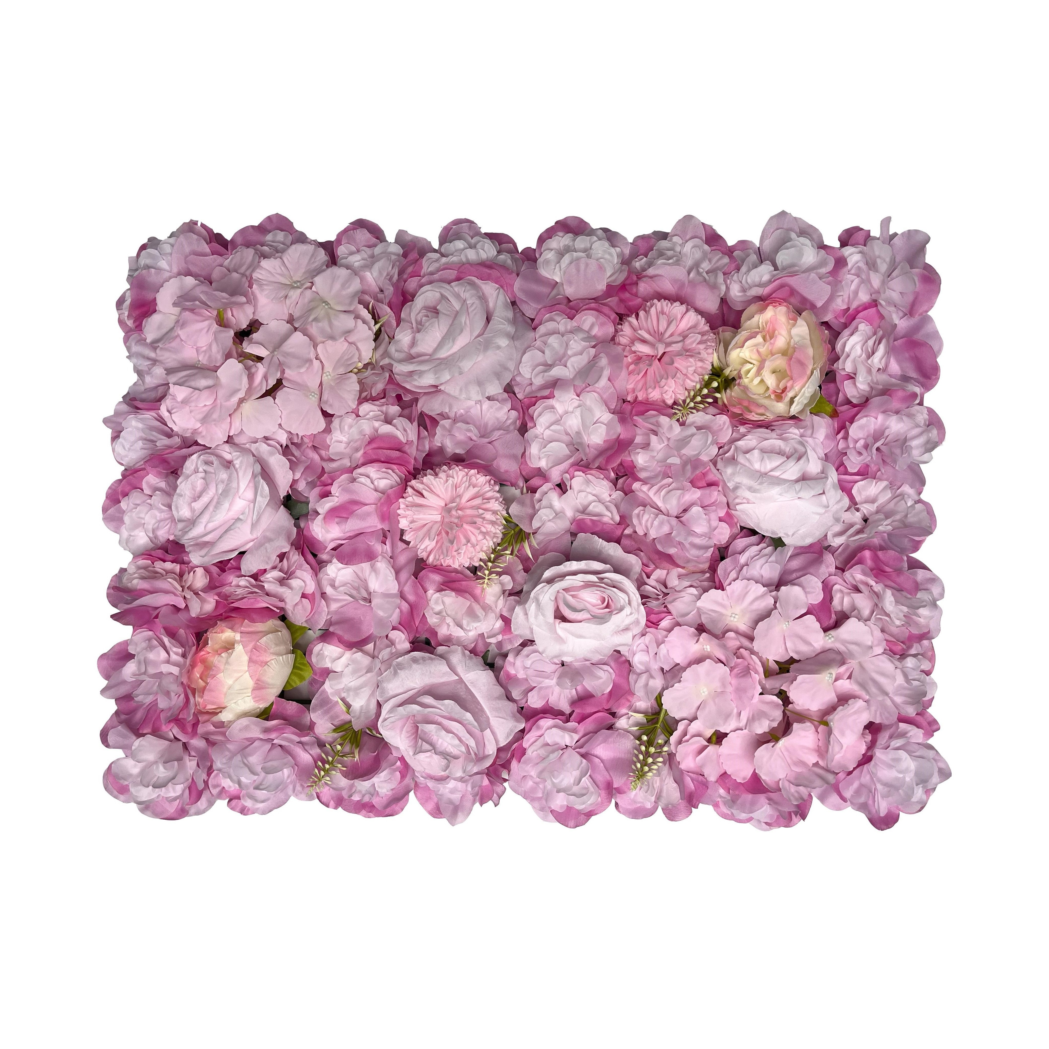 Linwoo Cloth Base Flower Backdrop Wedding Decor Flower Panel Wall Custom Floral Roses Peonies Artificial Flowers Wall