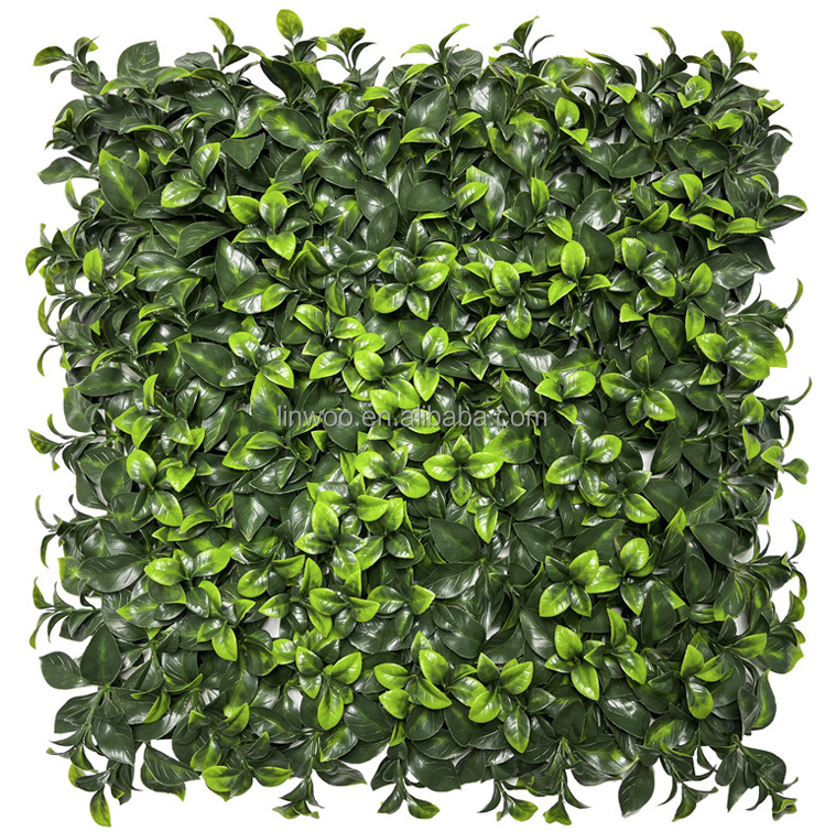 Linwoo Garden Backdrop Faux Plant Hedge Boxwood Green Foliage Panel Artificial Grass Wall Plant Wall For Home Decor