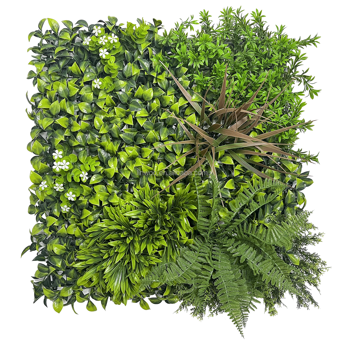 Linwoo Garden Backdrop Faux Plant Hedge Boxwood Green Foliage Panel Artificial Grass Wall Plant Wall For Home Decor