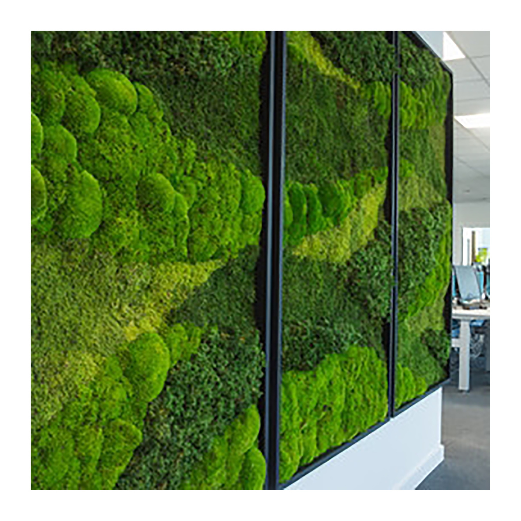 Linwoo Vertical Garden Faux Green Moss Green Decor Artificial Moss Rocks Decorative Moss Wall Panel