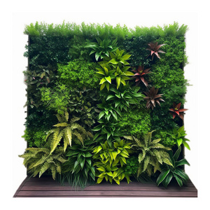 Linwoo 3D Anti-UV Decorative Plastic Boxwood Hedge Panel Artificial Plant Wall for Indoor Outdoor Decoration Artificial Grass