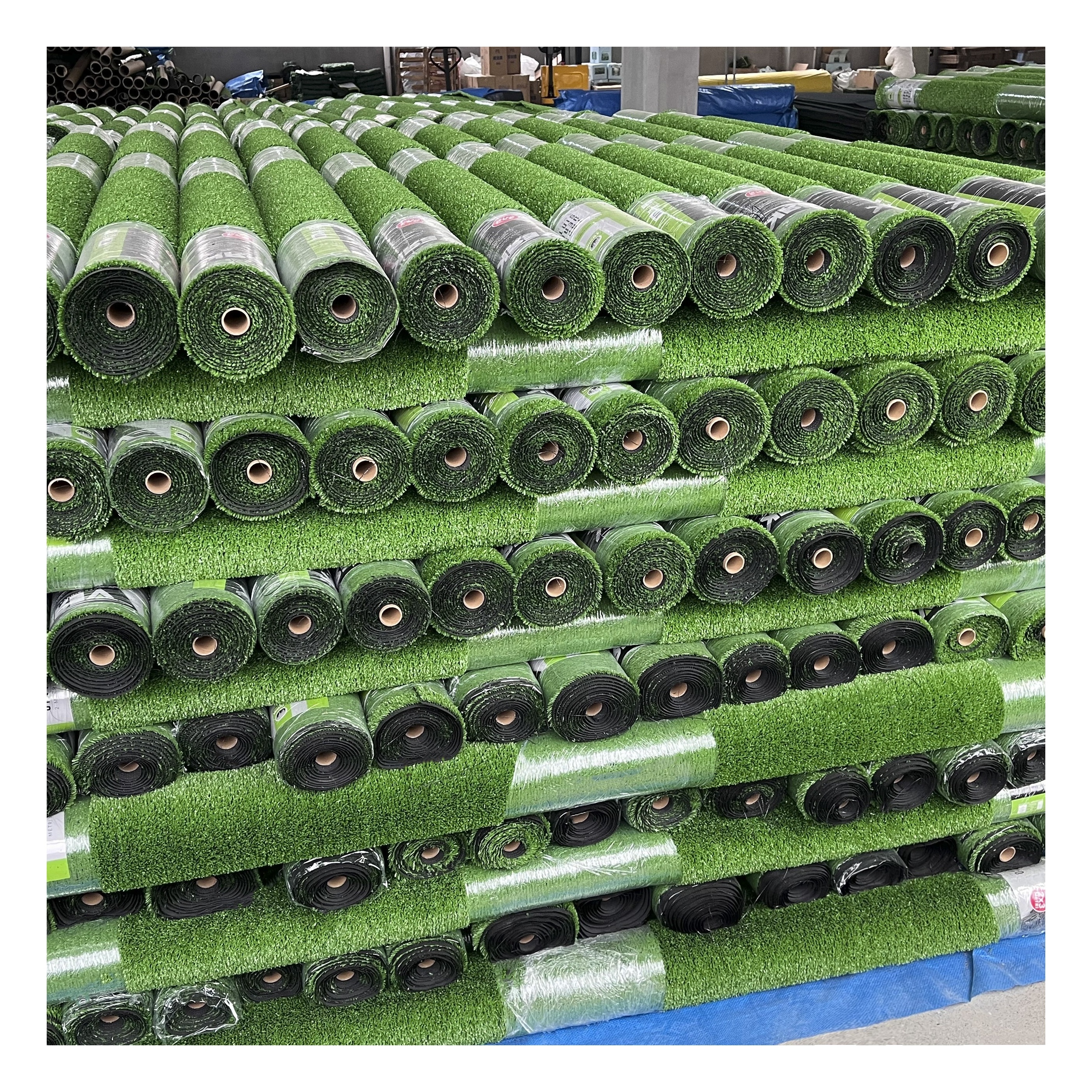 Linwoo High Quality Popular Landscaping Green Grass Carpet Artificial Grass Non Infilling For Indoor And Outdoor