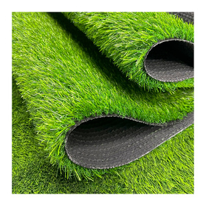 Linwoo Interlocking Green Plant Project Artificial Grass Tiles Plastic Material Synthetic Grass for Outdoor Use