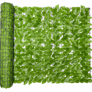 Linwoo Fake Grass Fence Privacy Fence Grass Outdoor Panels Grass Fence Artificial Plant Wall