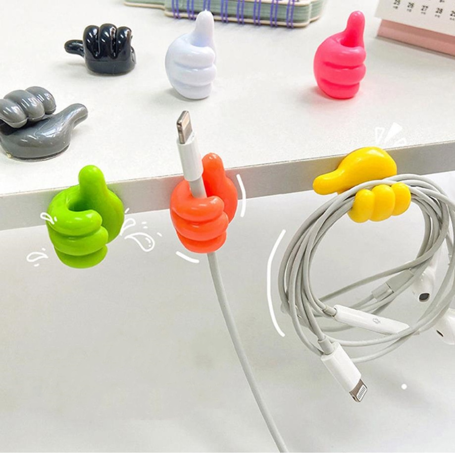 Wholesale Plastic Cute Thumb Hooks Wire Organizer Wall Hook Hanger Strong Wall Storage Holder Black Storage Holders Racks Single