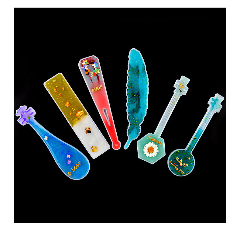 DIY Bookmarks Silicone Mold For Resin Jewelry Craft Tools Epoxy Resin Keychain Molds SIlicone Mould