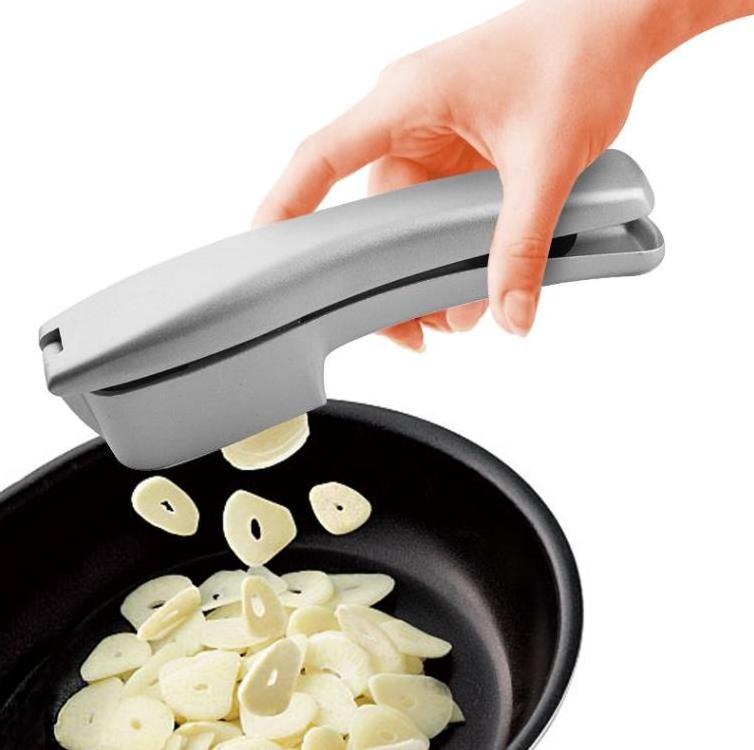 Aluminum Alloy Garlic Press And Garlic Slicer 2 in 1 Ginger Chopper Garlic-Press Crusher Multifunctional kitchen household tools