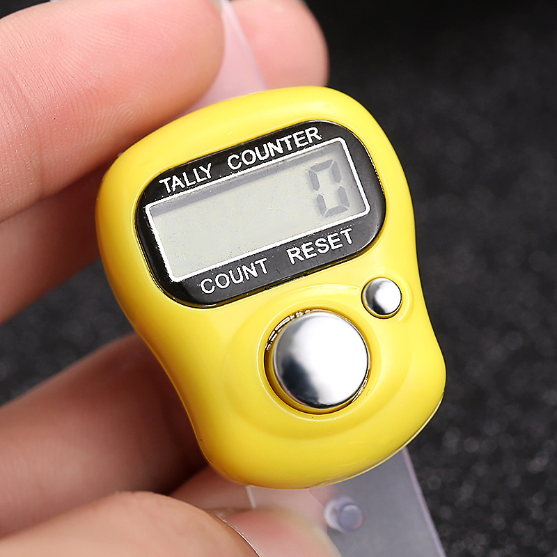 Wholesale mini Hand Hold Tally Counter LCD Digital Screen Finger Ring Electronic Head Count Tasbeeh Tasbih