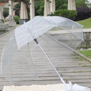 Clear Cute Bubble Deep Dome Umbrella Gossip Girl Wind Resistance transparent Mushroom Umbrella Wedding Decoration