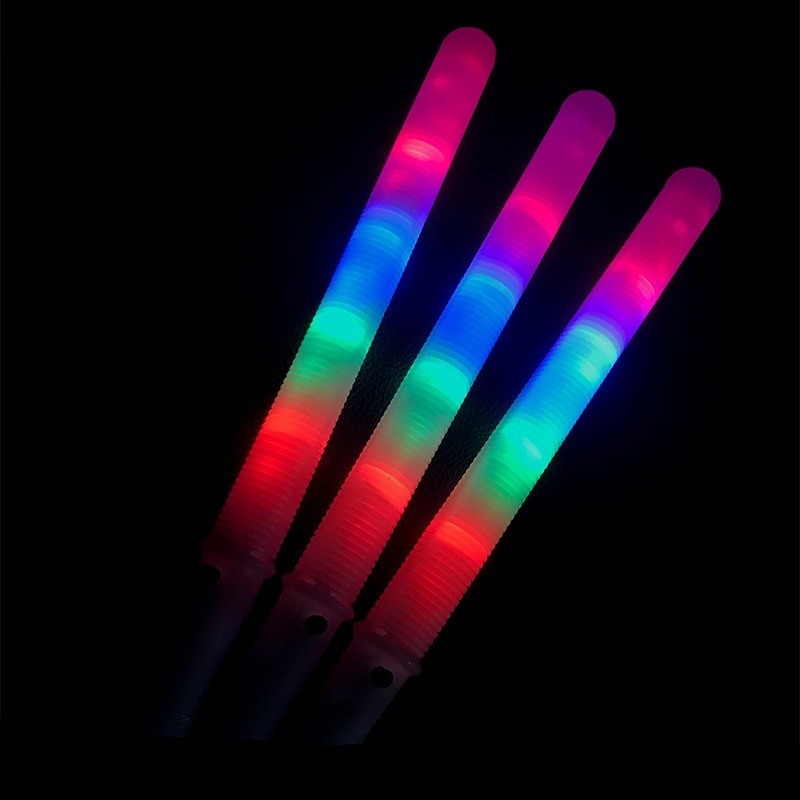 Colorful LED Light Stick Flash Glow Cotton Candy Stick Flashing Cone For Vocal Concerts Night Parties  led cotton candy stick