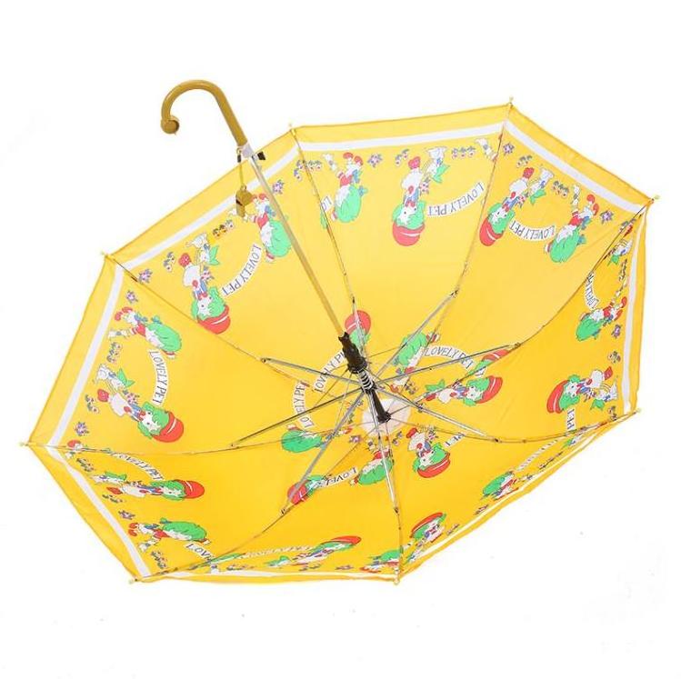 17 Inch 8 Ribs 45cm Long Handle Cartoon Printed Umbrellas Kids Children's Rain Umbrella Sunscreen Umbrella For Boy Girl