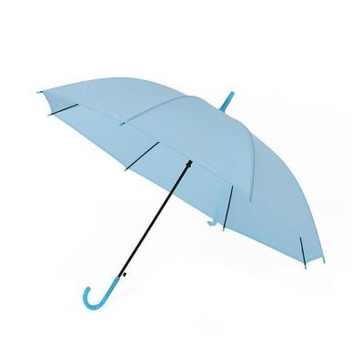 Custom Logo Umbrella PVC Rain Stick Transparent Umbrellas Straight Handle Large Clear Umbrellas for Rain Adult