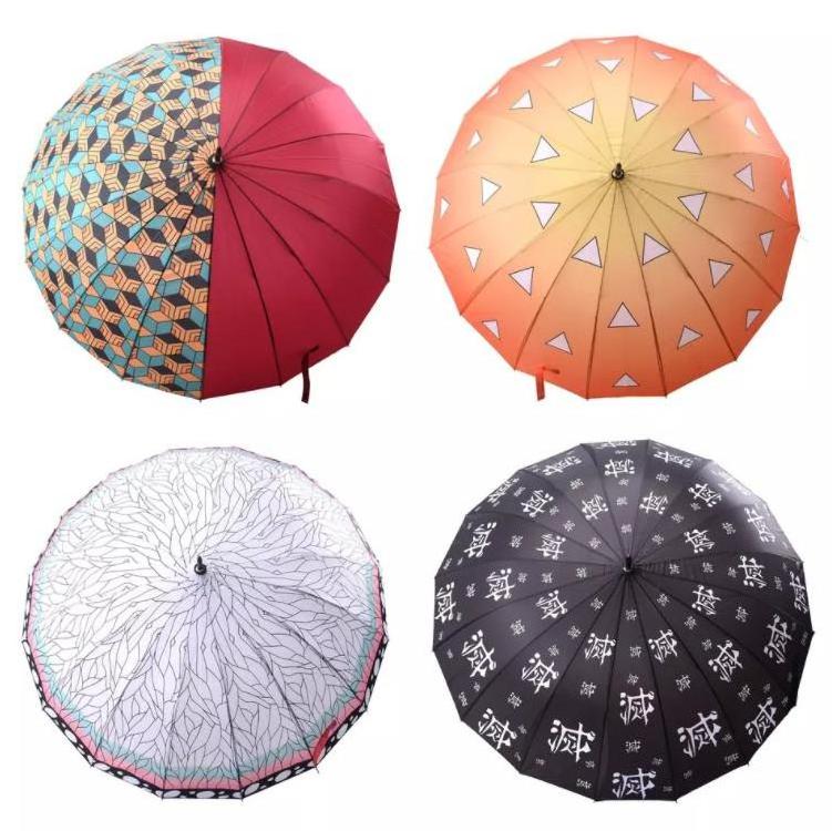 Japanese Cartoon Long Handle Paraguas Samurai Sword Sun Golf Umbrella Automatic Windproof Rain Umbrella Katana Umbrellas