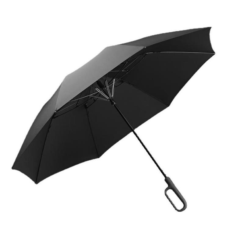 Big Folding Full-automatic Buckle Handle Umbrellas Sun Rain Parasol Vinyl Anti UV Camping Automatic Foldable Business Umbrella