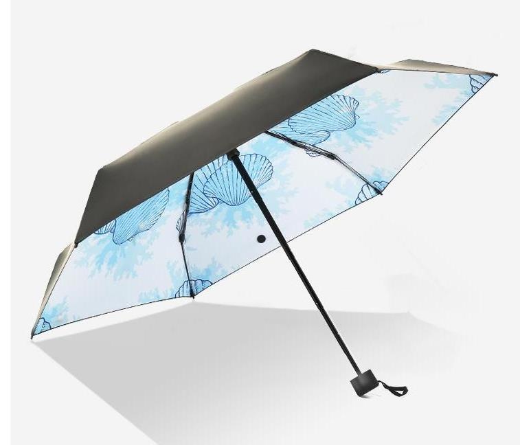 Customized Portable Lightweight Folding Umbrellas Windproof Sun Rain Anti-UV Protection Parasol Print Foldable Umbrella