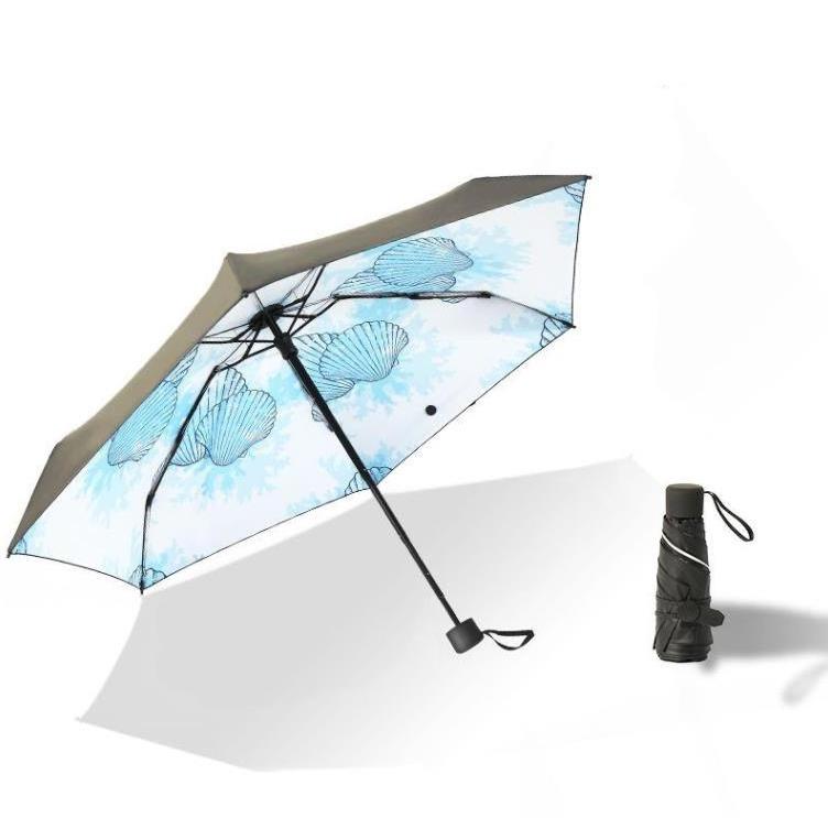 Customized Portable Lightweight Folding Umbrellas Windproof Sun Rain Anti-UV Protection Parasol Print Foldable Umbrella