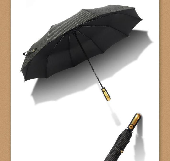 Large Full Automatic UV Folding Umbrella Double Person 10K Windproof Customize Logo Business Gift Foldable Umbrellas