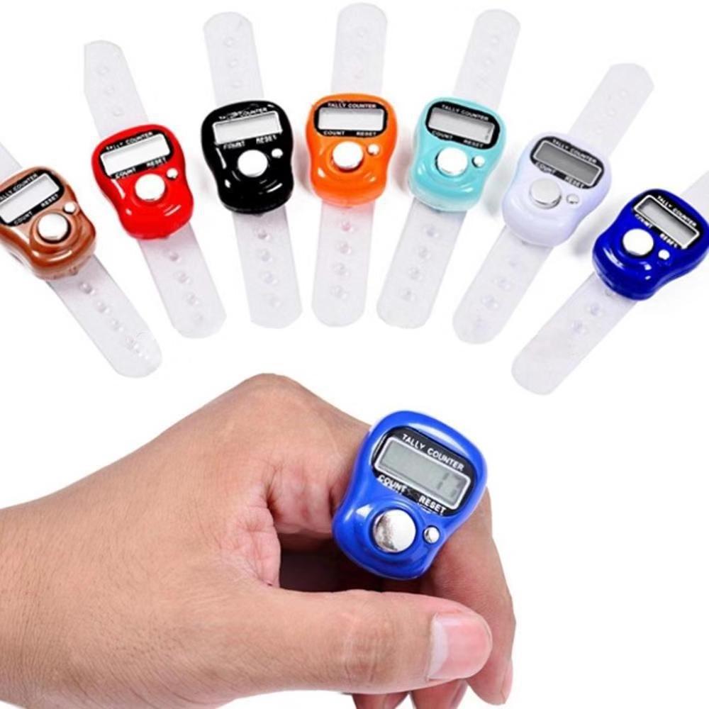 Wholesale mini Hand Hold Tally Counter LCD Digital Screen Finger Ring Electronic Head Count Tasbeeh Tasbih