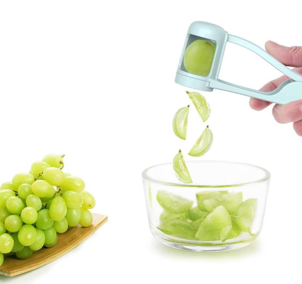 Manual Kitchen Gadget Multifunctional Quarter Grape Slicer Cutter for Toddlers Fruit Tomato Strawberry Slicers Tools