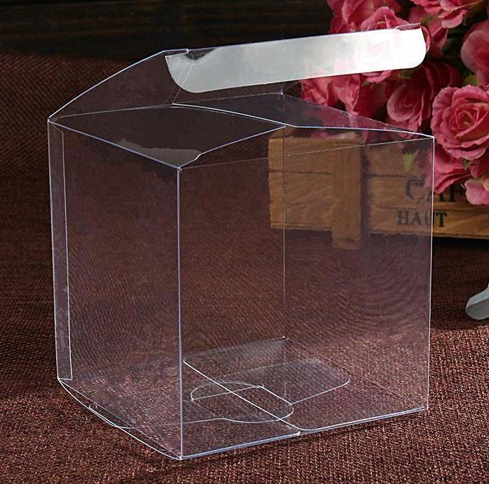 Transparent Cube PET 6X6X6 Square Clear Plastic Candy Cake Boxes For Christmas Party Wedding Favors Box Packing