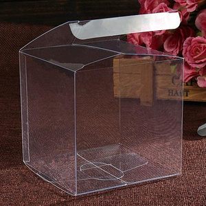 Transparent Cube PET 6X6X6 Square Clear Plastic Candy Cake Boxes For Christmas Party Wedding Favors Box Packing