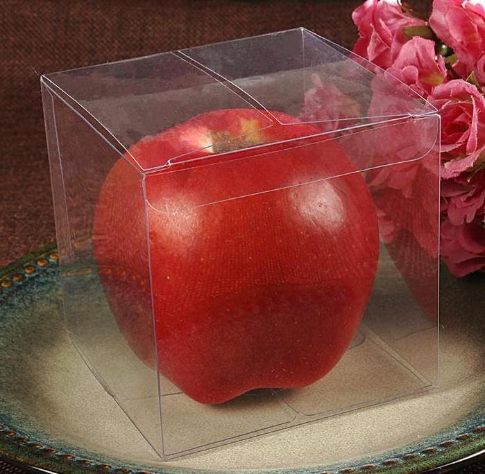 Transparent Cube PET 6X6X6 Square Clear Plastic Candy Cake Boxes For Christmas Party Wedding Favors Box Packing