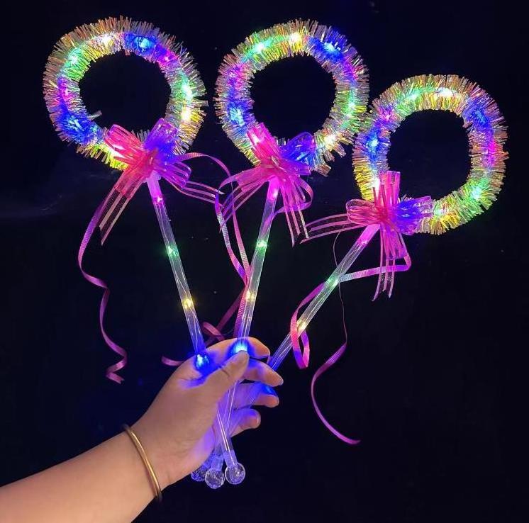 Hot Selling Glowing Toy Fairy Stick Night Light Flash Magic Wand Christmas Party Performance Props Concert Led Glow Sticks