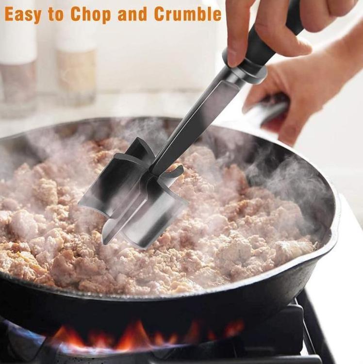 Multifunctional Non Stick Mix Kitchen Tools Premium Heat Resistant  Potato Hamburger Ground Beef Turkey Masher Meat Chopper