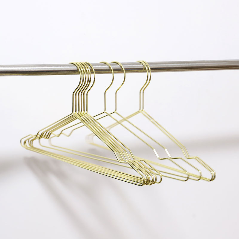 Promotion Wire Metal Laundry Clothes Hanger Metal Rose Gold and Gold Hangers for Clothes