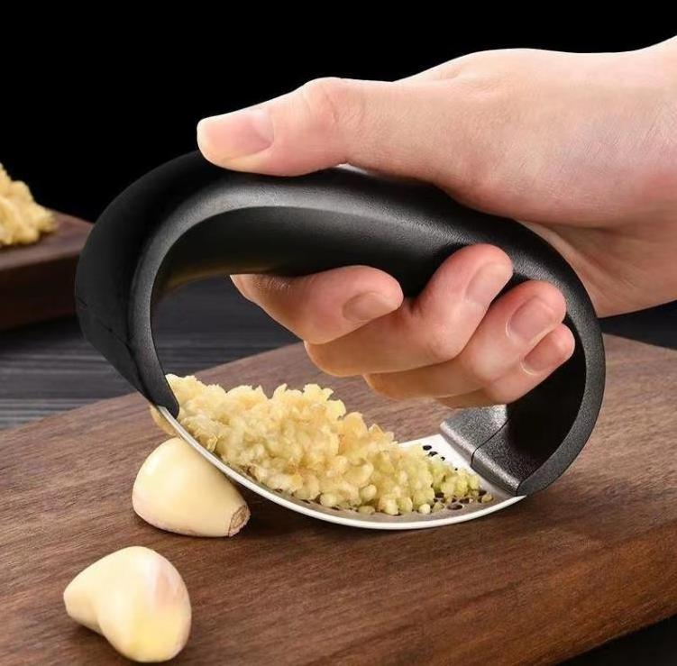 Stainless steel garlic masher kitchen device household manual garlic crusher presser garlic press multi-function kitchen gadgets