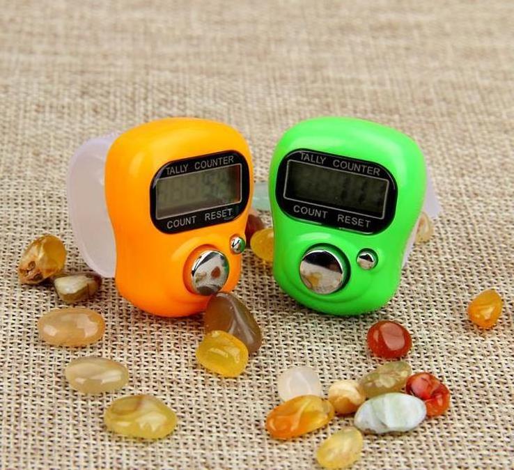 Wholesale Plastic Finger Counter Tasbih Digital Electronic Tally Counter Praying Muslim LCD Counters