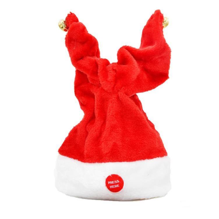 Funny Christmas Hats Electric Musical Sing Dance Swing Xmas Kids Toys Hat Party Decoration Electric Swinging Gift