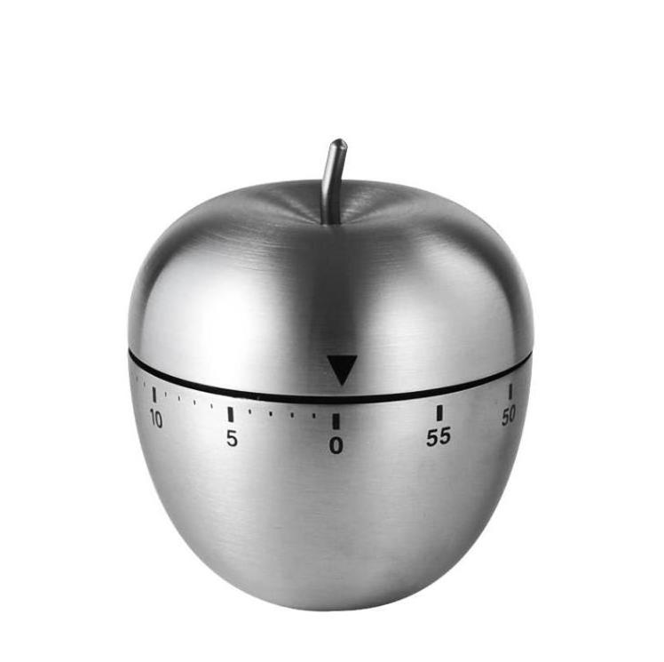 Creative Metal Egg Shape Kitchen Clock Mechanical Rotating Alarm Cute Timer 60 Minutes Cooking Calculagraph Timers Tools