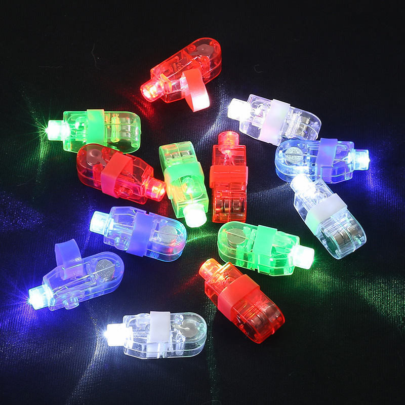 Glow in the Dark Party Supplies Light Up Finger Ring Toys LED Finger Lights for Kids