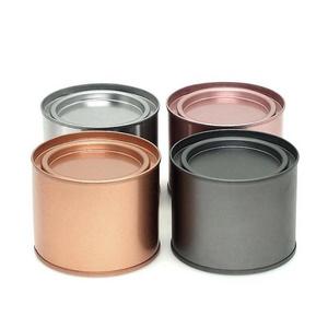 Tea Can Tins Pot Jar Cosmetics Containers Tea Can Tinplate Round Candle Portable Seal Metal Home Packaging Eco-friendly 4 Color