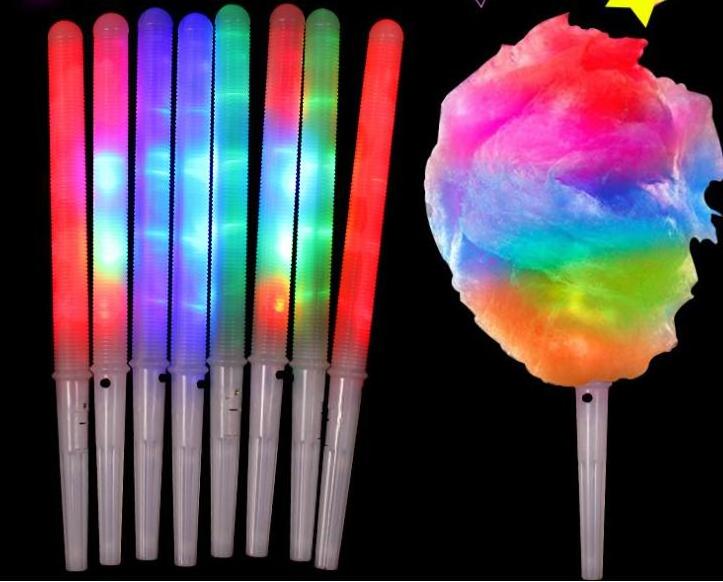 Wholesale plastic  Cotton Candy led light stick  Colorful Glowing Luminous Marshmallow Cone Stick Party Favors Christmas Supply