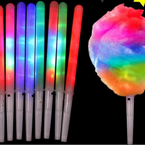 Wholesale plastic  Cotton Candy led light stick  Colorful Glowing Luminous Marshmallow Cone Stick Party Favors Christmas Supply