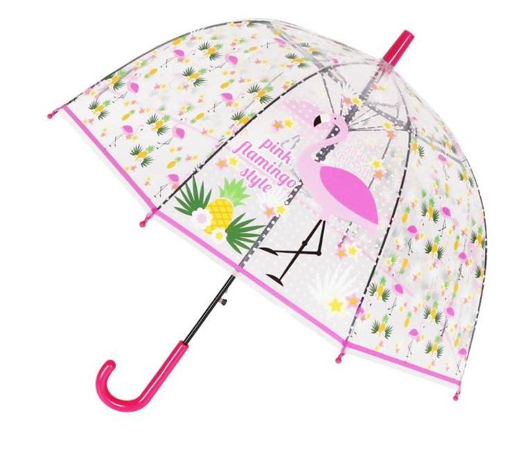 unicorn and flamingo full print kid clear umbrella for school boys and girls nice new designs children transparent umbrellas