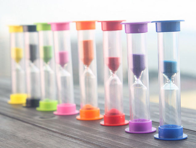 Creative Gifts Kids Plastic Hourglass 30 seconds 1 2 3 4 5 minutes Colorful Sand timer Hourglass