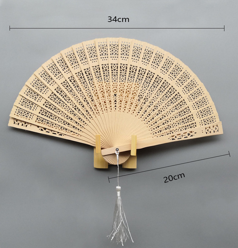 Promotion Gift Wood Fan Pocket Hand Fan as Company Promotional Gift DH9478