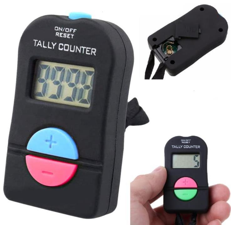 Hand Held Electronic Digital Tally Counter Clicker Security Sports Gym School Add/Subtract Model Counter