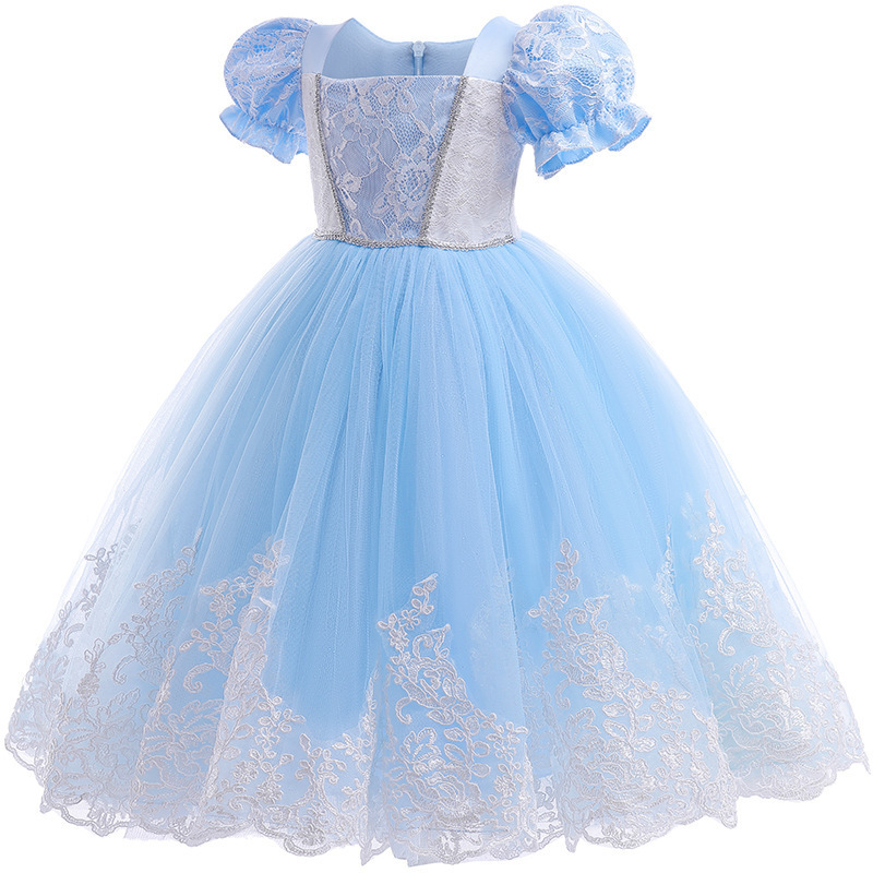 LZH Children Fancy Girls Party Princess Dress UP Kids Christmas Cosplay Carnival Elsa Halloween Costumes