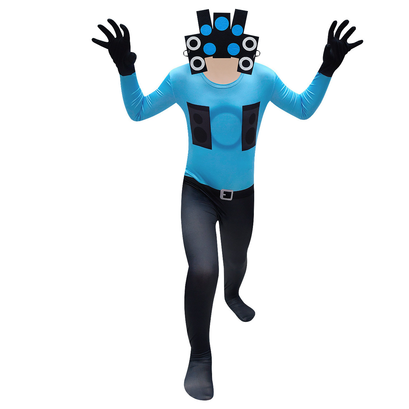 Skibidi Toilet Costume Boys Halloween Tv Man Cameraman Cosplay Video Game Jumpsuit With Mask