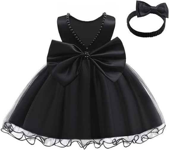 LZH Infant Baptism Dress Baby 2 1st Year Birthday Party Dresses Toddler Baby Girls Bow Princess Dress