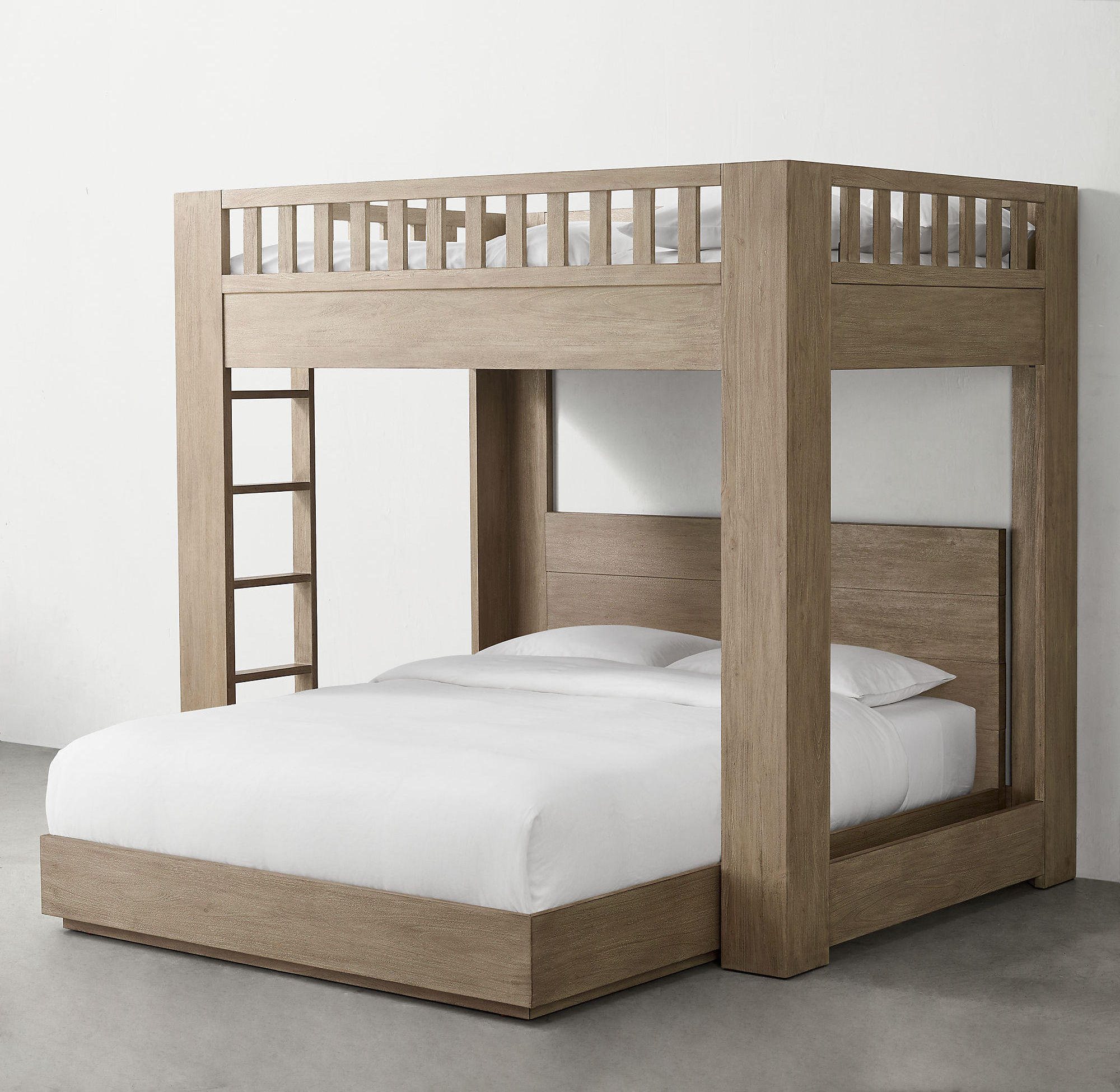 Modern Wooden Bedroom Furniture Cosy Double Bed with Drawers and Ladder Bunk Bed Professional Factory Customizable Furniture