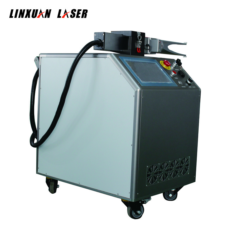 100w 500w 1000w portable mini tyre/tire mold metal rust removal fiber laser cleaning machine price