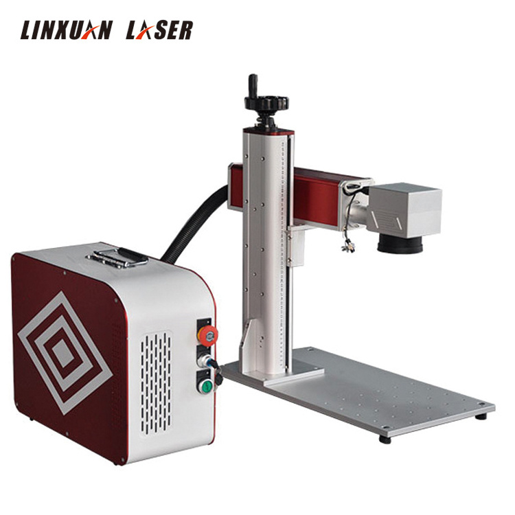 Cabinet/Desktop/Portable lifter inside 20W 30W 50W Fiber Laser Marking Machines For metal engraving