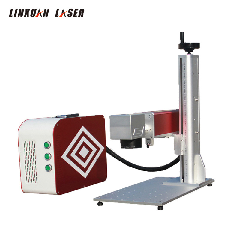 Cabinet/Desktop/Portable lifter inside 20W 30W 50W Fiber Laser Marking Machines For metal engraving